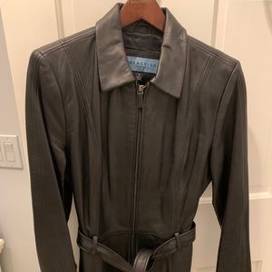 Reaction Kenneth Cole black leather jacket